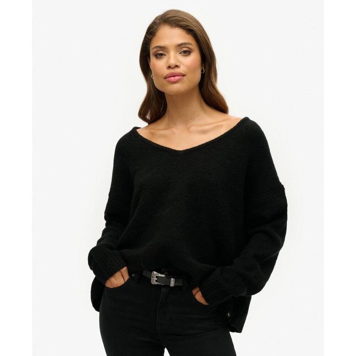 Produktbild Superdry Oversize Damen Pulli mit V-Ausschnitt (S)