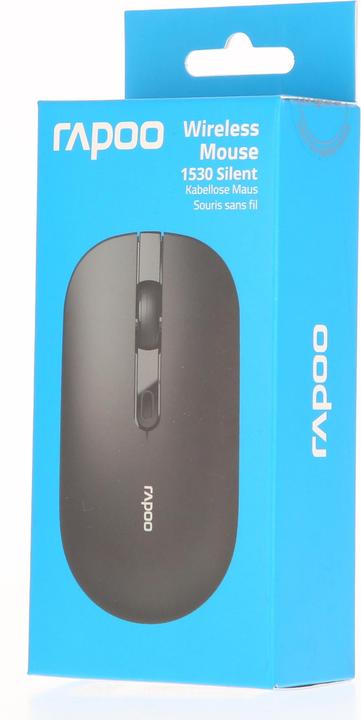 Produktbild Rapoo 1530 Silent Schwarz Kabellose optische Maus (Kabellos)