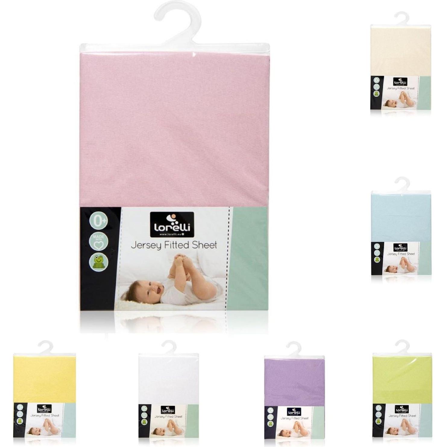 Thumbnail - Lorelli, Fixleintuch Babybett, Spannbetttuch Jersey 60 x 120 cm (120 x 60 cm)