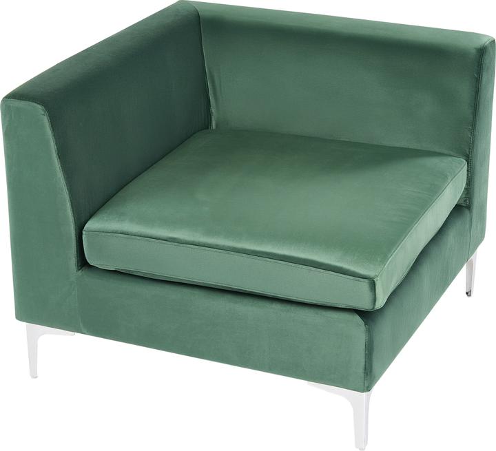 Produktbild Beliani Ecksessel Samtstoff grün EVJA (Ecksofa)