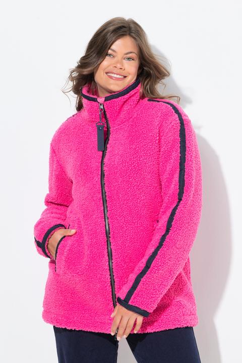 Image du produit Laurasøn Veste en polaire bouclée, col montant et manches longues (40)