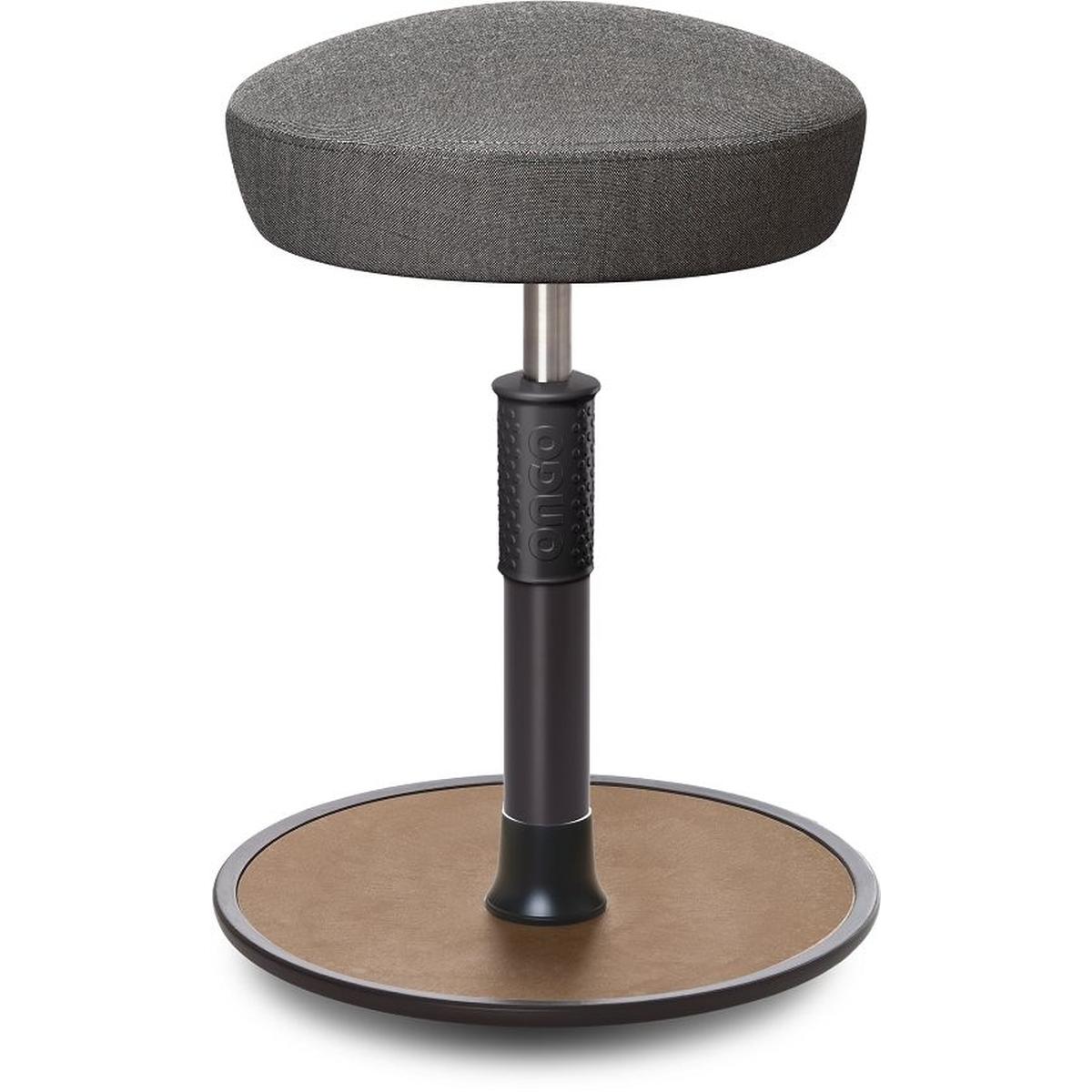 Ongo, Bürostuhl, Sitz- Stehhocker Free Regular Hutsitz kvadrat Remix Salz&Pfeffer schw. /Natur