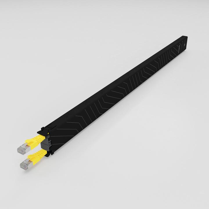 Actual product image PATCHBOX one / Cassette / 30RU / Cat 6A, UTP, 1.8 m, yellow (U/UTP, CAT6a, 1.80 m)