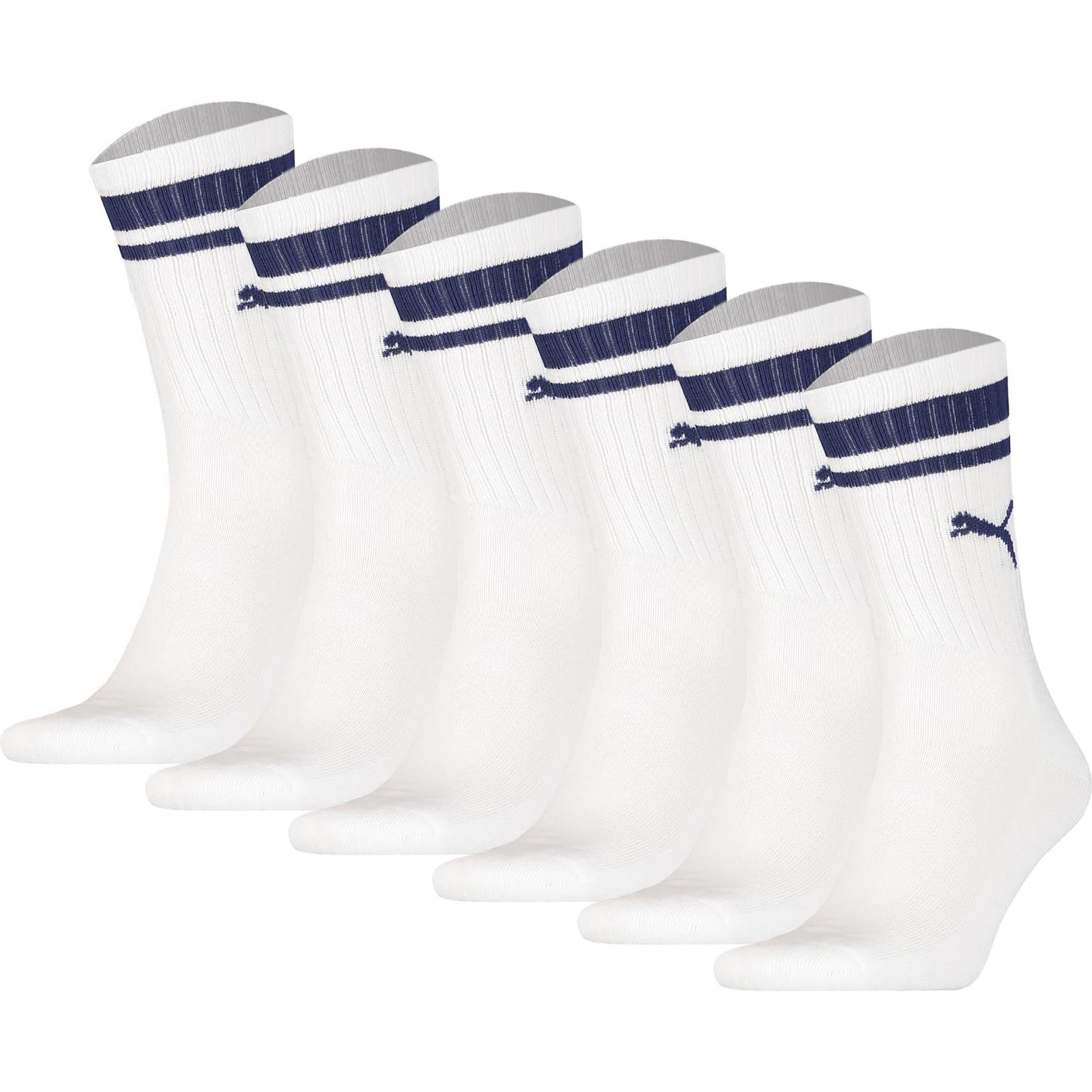 Puma, Herren, Socken, Socken Sportlich Stretch, Weiss, (6er Pack, 39 - 42)