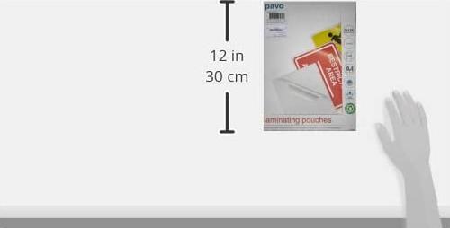 Produktbild pavo Laminierfolie A4, 125 µm, 100 Stück, Glänzend (A4, 100 Stk., 125 µm)