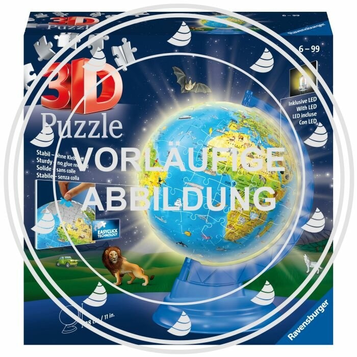 Produktbild Ravensburger Kinderglobus mit Licht (180 Teile)