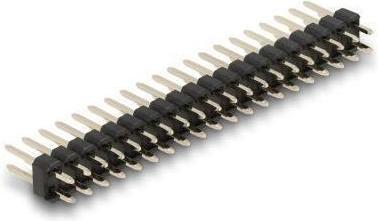 Actual product image Delock Male header 20 pin, grid spacing 2.54 mm, 2-row, straight, 5 pieces