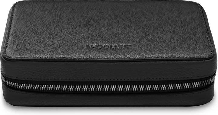 Image du produit Woolnut Organiseur Leather Tech -tarvikelaukku, musta