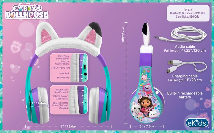 Actual product image eKids Gabby's - Junior Bluetooth Kinderkopfhörer