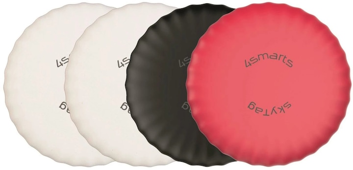 4smarts SkyTag Slim 4er Set 2x weiss, 1x schwarz, 1x rot (iOS)