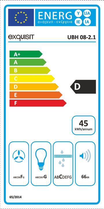 Energie-Label Exquisit Aktivkohlefilter 1010172