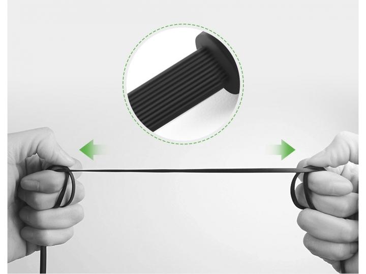 Produktbild Ugreen Audio AUX Kopfhörer Flachband abgewinkelt (3 m, 3.5mm Klinke (AUX))