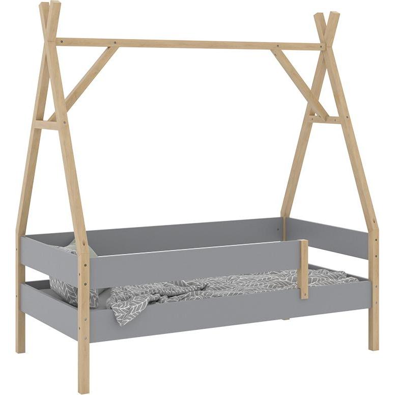 VitaliSpa, Kinderbett, Kinderbett Bali, Grau, 80x160 cm (80 x 160 cm)