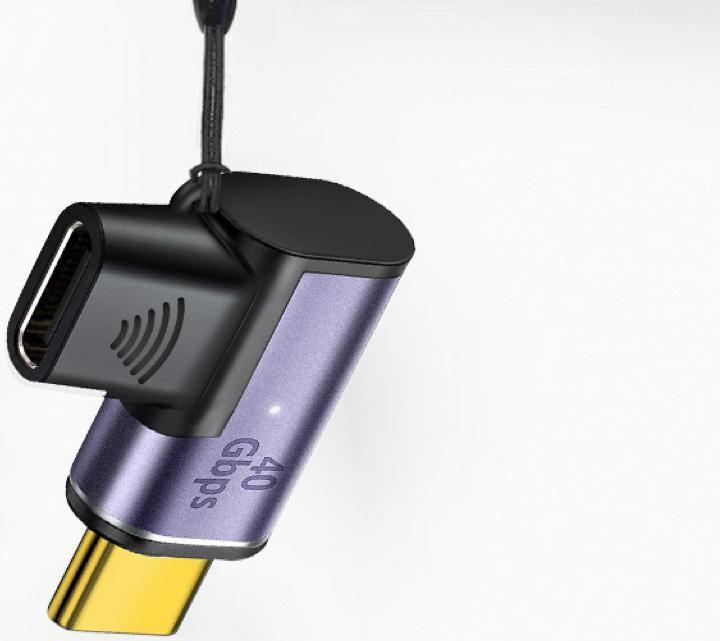 Produktbild MicroConnect Magnetic USB-C Adapter 90 (USB Typ-C)