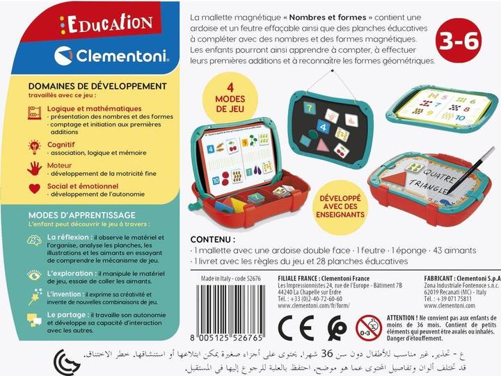 Immagine prodotto Clementoni Numeri e forme magnetiche (Francese, 3 - 6 anni)