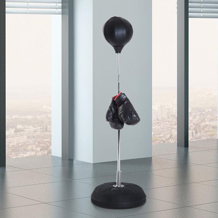Produktbild Homcom Boxsack Kunstleder, Kunststoff Schwarz (43 cm)