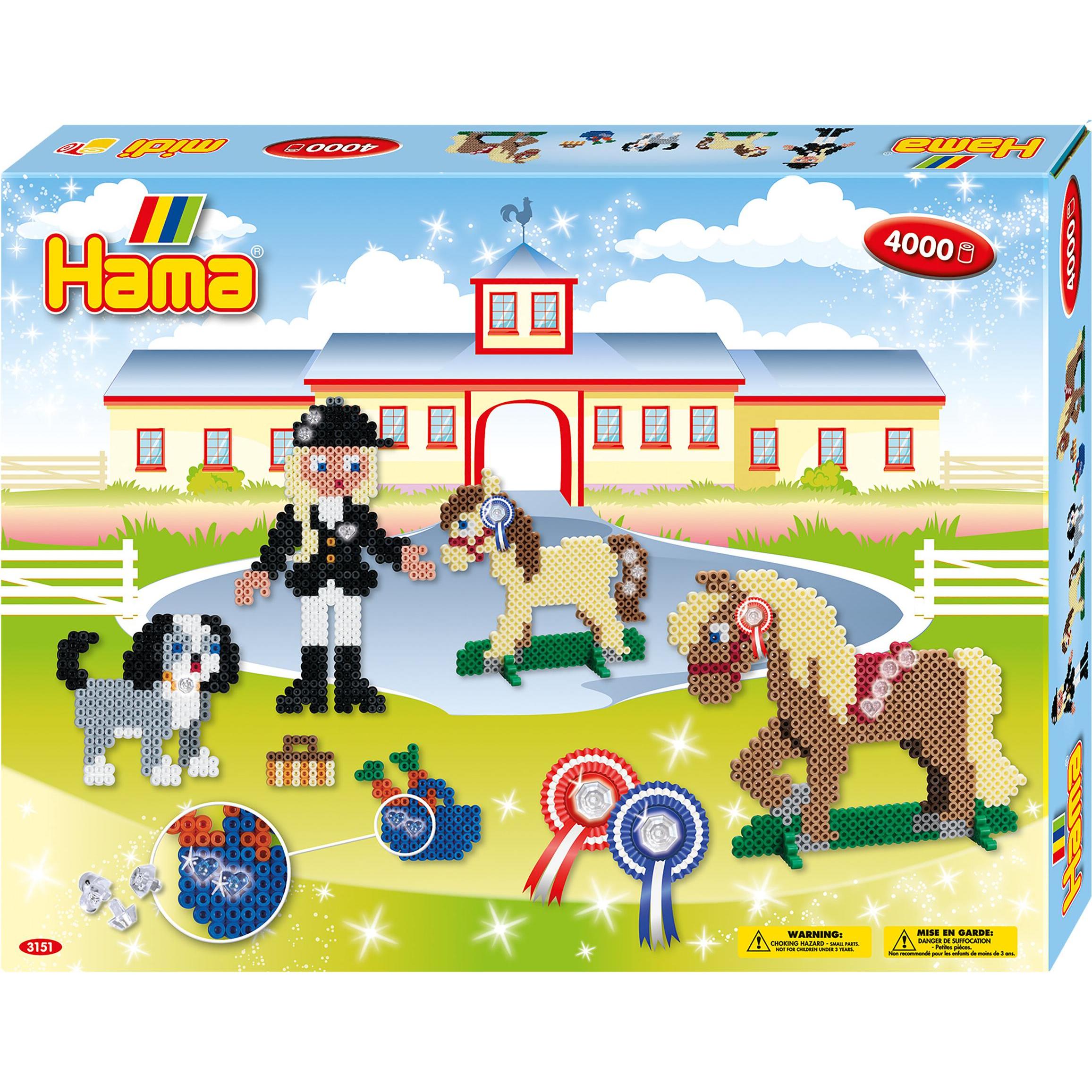 Hama Perlen Strijkkralenset Manege, 4000st.