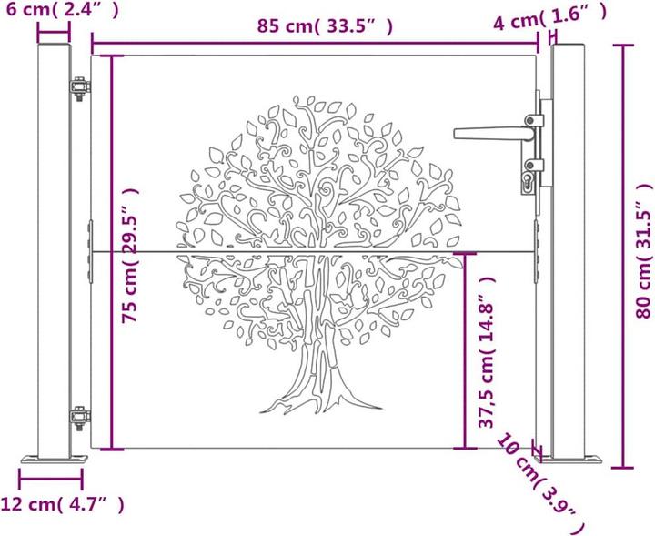 Produktbild vidaXL Gartentor