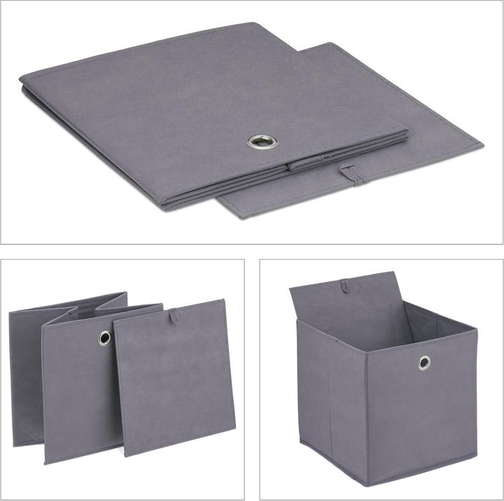 Actual product image Relaxdays 4x storage box (30 cm, 4x)
