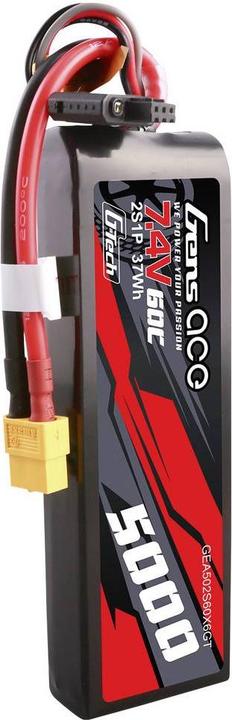 Produktbild Gens Ace G-Tech 5000mAh 7.4V 60C 2S1P Lipo PC material case with XT60 Plug (7.40 V, 5000 mAh)