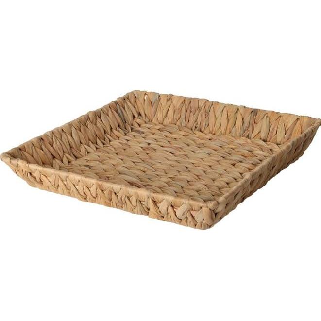 Home&Styling, Aufbewahrungskorb, Korb - eckig - ca. 34 x 34 x 6 cm (34 x 34 x 6 cm)