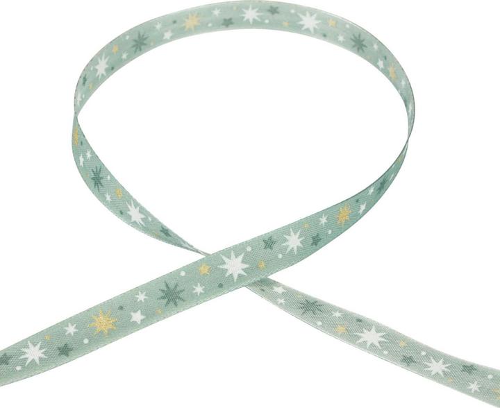 Produktbild Viana Dekoratives Schleifenband mit Sternmuster für kreative Weihnachtsdekoration
