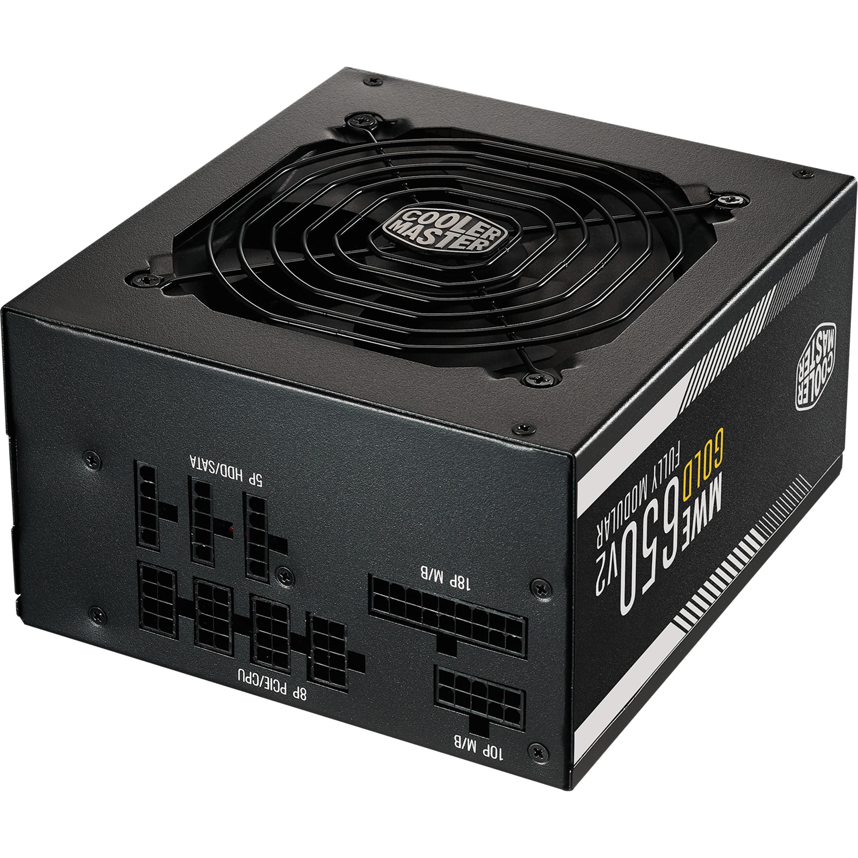Thumbnail - Cooler Master MWE Gold V2 (650 W), PC Netzteil, Schwarz