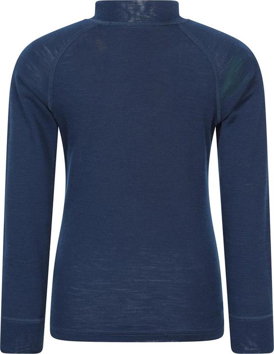 Actual product image Mountain Warehouse Childrens/Kids Merino Blend Half Zip Base Layer Top (128)