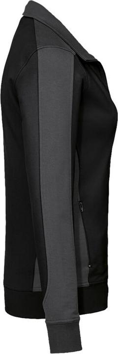 Produktbild Hakro Damen Sweatjacke Contrast Perf ormance schwarz/anthr. Gr.6XL (6XL)