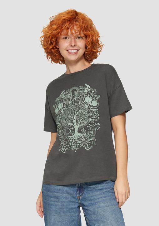 Actual product image S.Oliver T-Shirt Lockeres Print-Shirt mit Garment Dye (S)