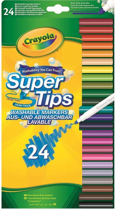 Productafbeelding Crayola Stiften met superpunt 24st. (veelkleurig, 24 x)