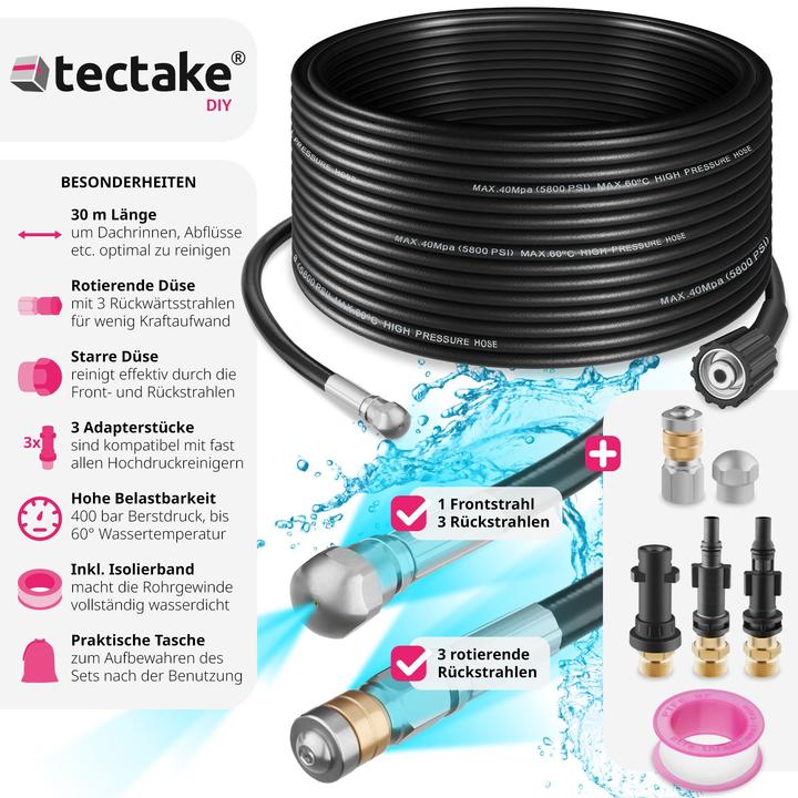 Produktbild tectake Rohrreinigungsschlauch (1 Stk.)