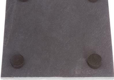 Actual product image Secret de Gourmet under glass x6 slate 10x10 (6 x, Glass coaster)