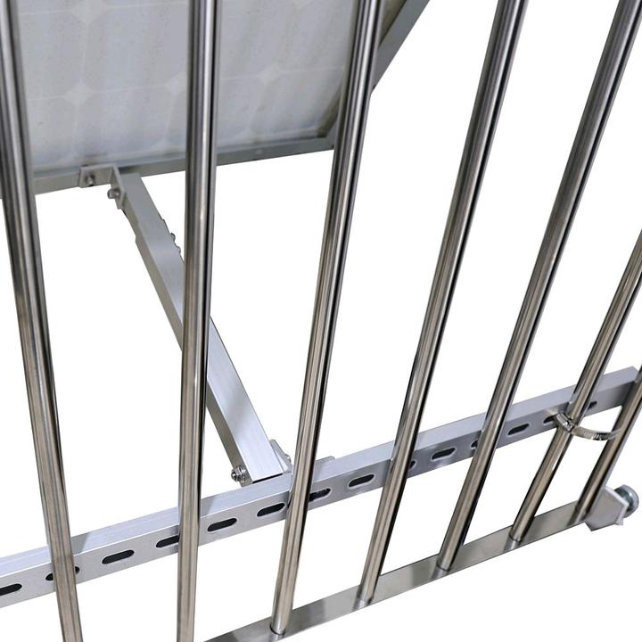 Actual product image Offgridtec Solar module holder for balcony railing Frame height 3035mm Tilt-adjustable (90 W, 14.90 kg)