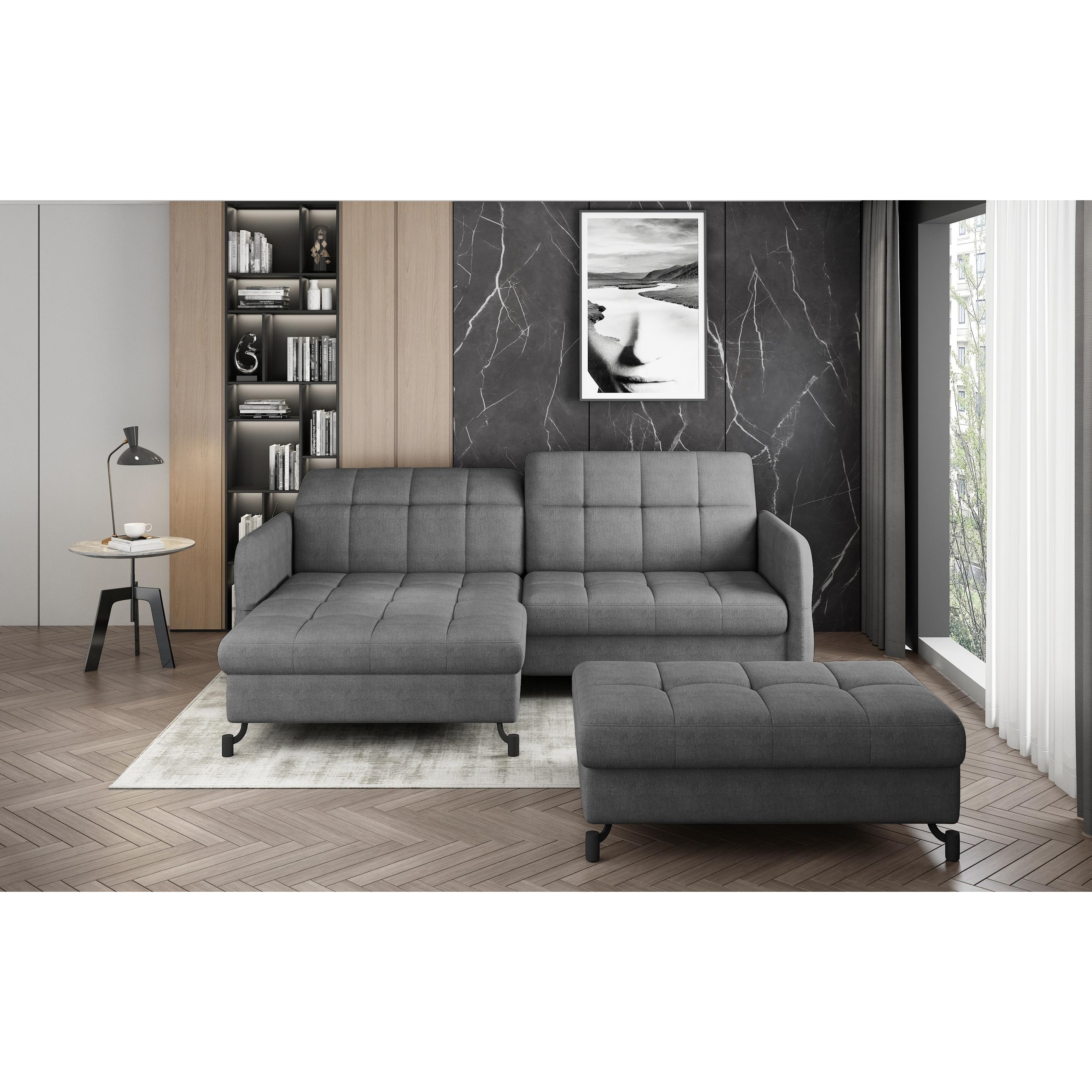 ELTAP, Sofa, Narożnik Lorelle + Pouf (Ecksofa, Polstergruppe, Bettsofa)
