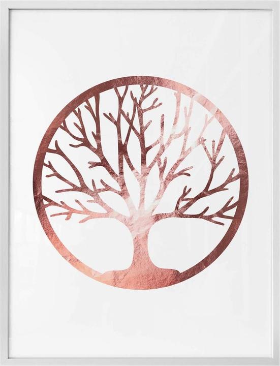 Produktbild Trenddeko Baum des Lebens - Roségold-Optik (30 x 40 cm)