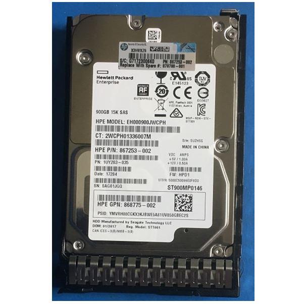 HPE HDD 900GB 12G 15K SFF SAS (0.90 TB, 2.5"), Festplatte