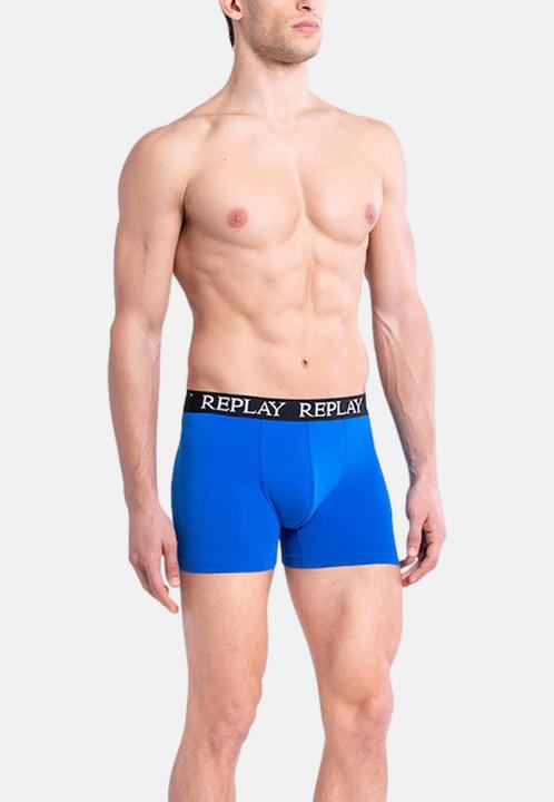 Immagine prodotto Replay Trunk BOXER Style 01/C Basic Cuff Logo im 2er Pack (XL, Confezione da 2)