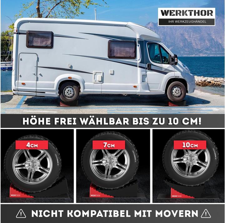 Immagine prodotto Werkthor Innovative Auffahrkeile mit Unterlegmatte