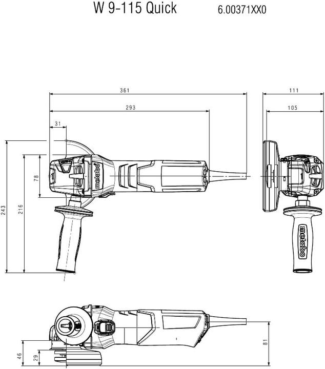 Image du produit Metabo W 9 Quick (115 mm)