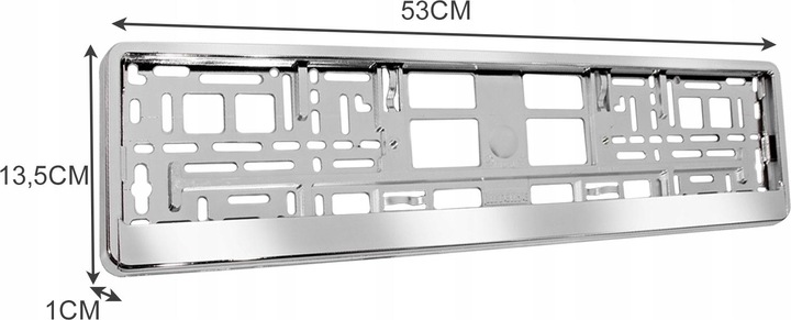 Actual product image Xtrobb Licence plate holder (Front + rear, Long format)