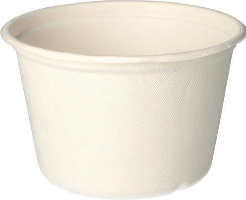 Papstar 50 Soup cups, sugar cane "pure" 600 ml Ø 14 cm - 9 cm white (50 x)
