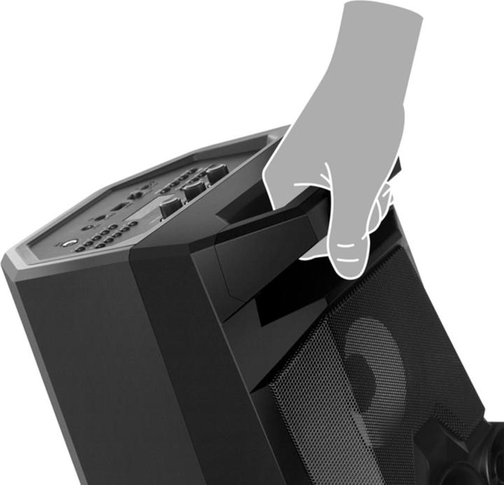 Produktbild Sven Speaker PS-650, juodas, power output 2x25W (RMS), TWS, Bluetooth, FM, USB, Micro SD, LED-displa (10 h, Akkubetrieb)