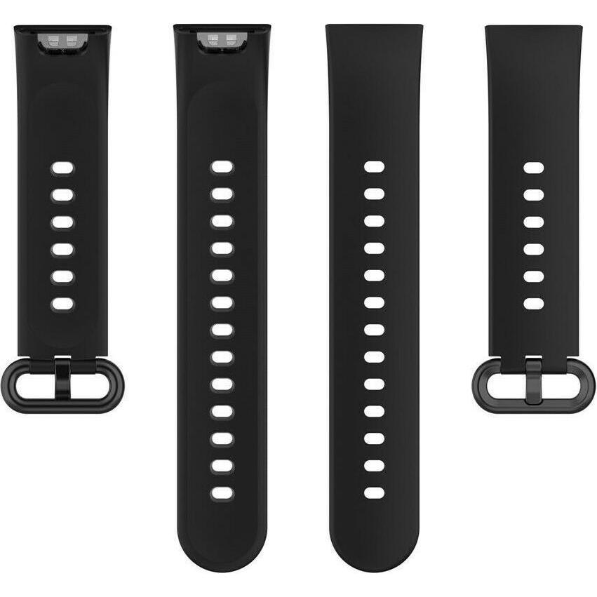 Strap-it Silikonarmband (Silikon), Uhrenarmband, Schwarz