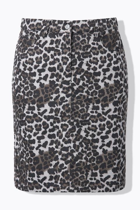 Produktbild Studio Untold Jeansrock, A-Line, Leo, Elastikbund (52)