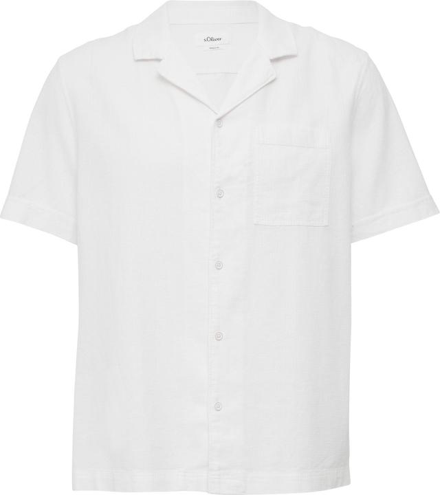 Produktbild S.Oliver Hemd Resort Fit: Strukturiertes Kurzarmhemd aus Leinenmix (L)