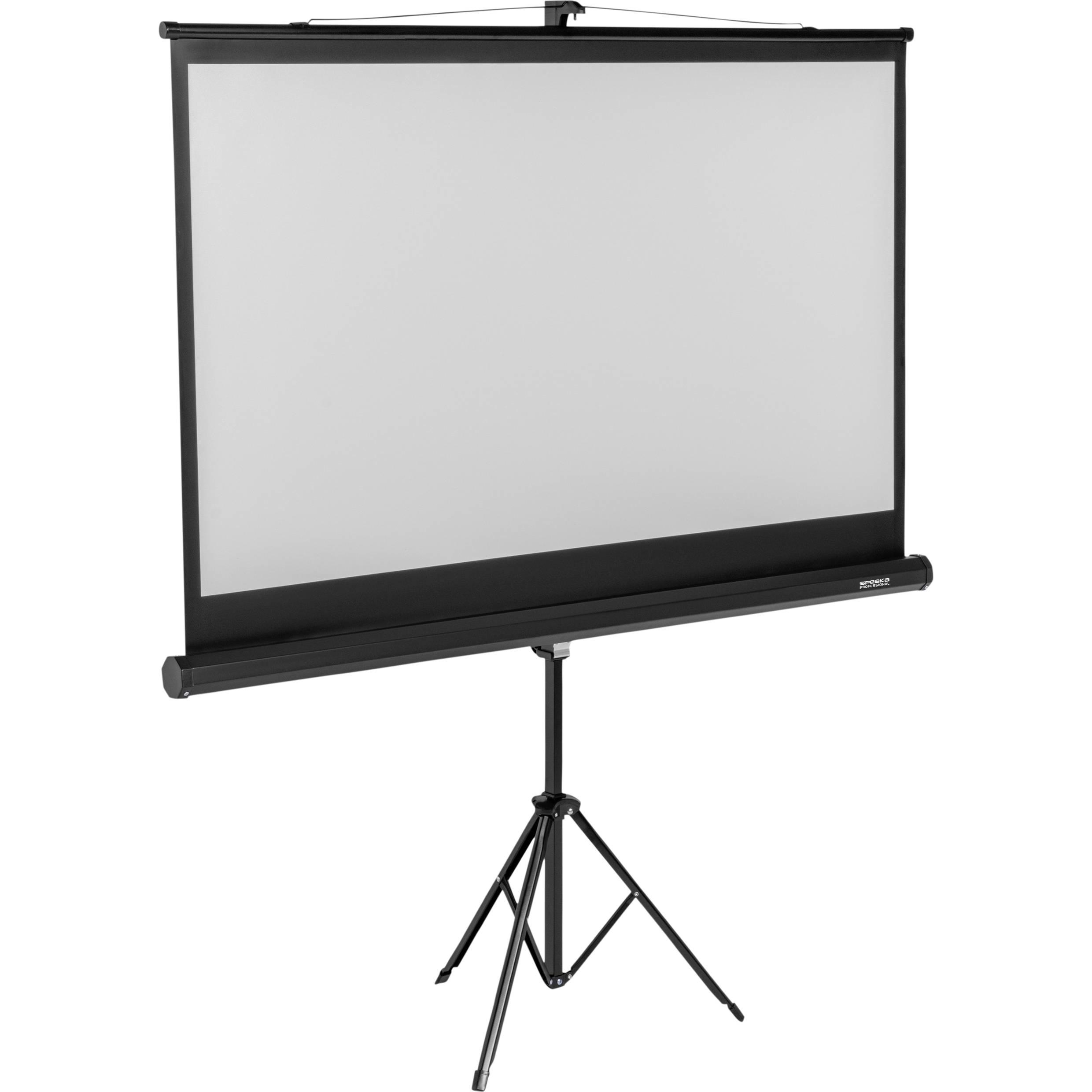 SpeaKa Professional Stativleinwand 1.8 x 1 m (82″) (81.89", 16:9), Leinwand