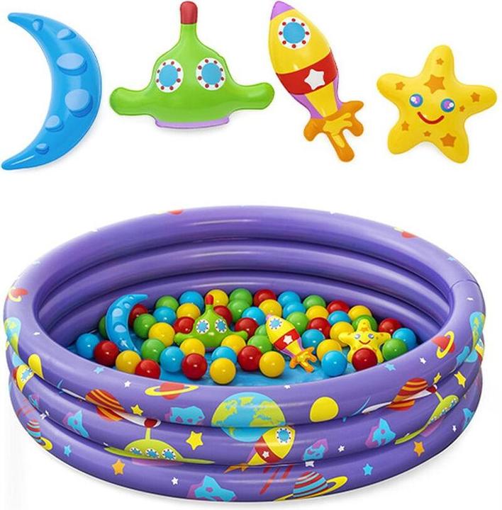 Image du produit Bestway Piscine à balles Intergalactic Surprise avec 50 balles de jeu
