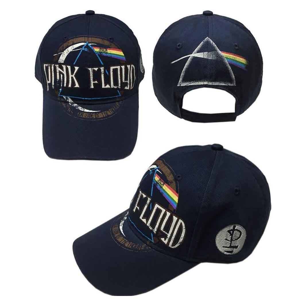 Pink Floyd, Kappen, PinkFloyd Dsotm Album Distress Navy Baseball Cap
