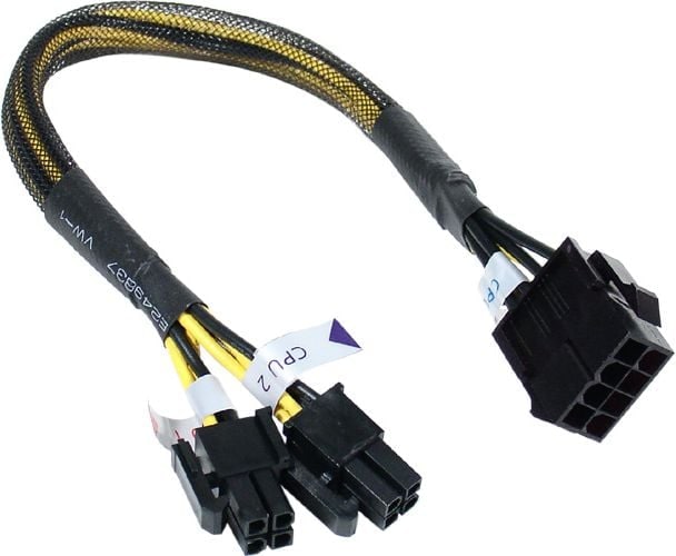 Actual product image Akasa AK-CB8-8-EXT 8 Pin, power supply extension, 30cm